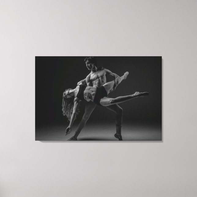 Ballet blanco y negro Bella arte Pared (Anverso)