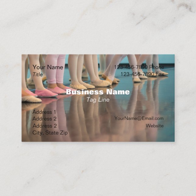 Ballet con tarjeta de visita Dance - HAMbyWG (Anverso)