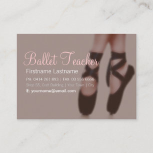 Ballet Dance tarjeta de visita grande