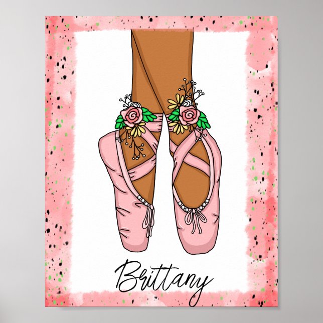 Ballet de arte mural de Chica personalizado (Frente)