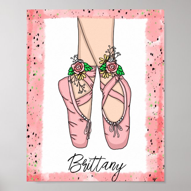 Ballet de arte mural de Chica personalizado (Frente)