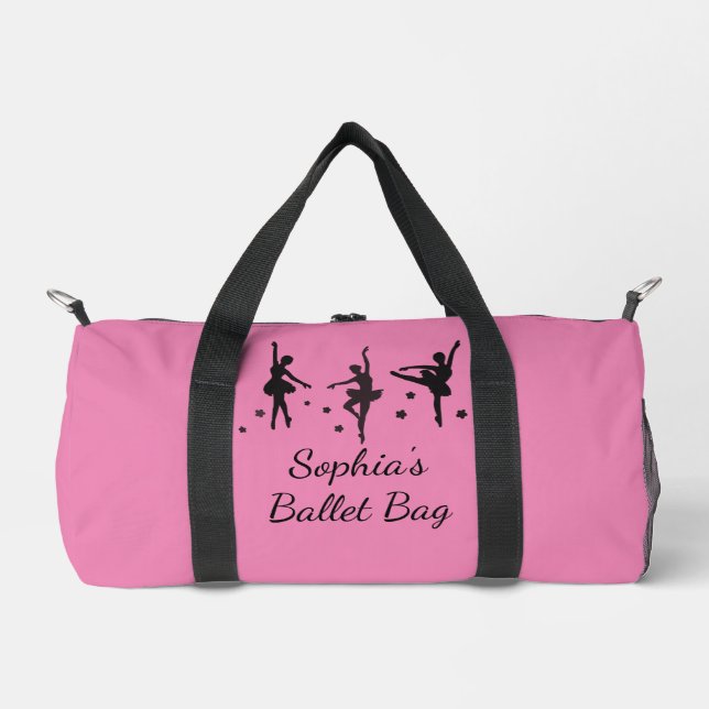 Ballet de Baile Diseño Bolsa de Duffle (Anverso)