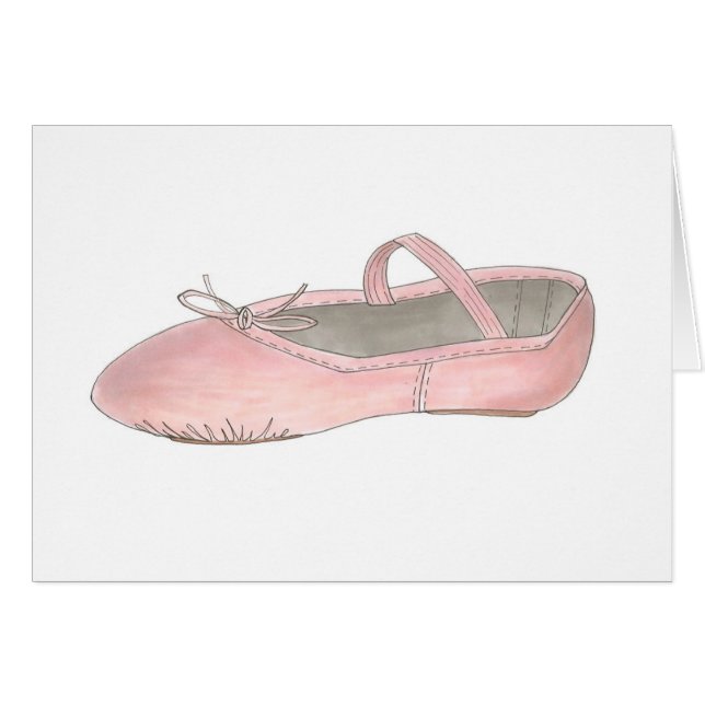 Ballet de cuero rosa Zapato de zapatillas Ballerin (Anverso (Horizontal))