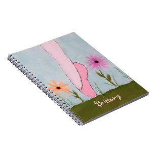 Ballet en cuaderno del personalizable de las
