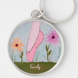 Ballet en llavero del personalizable de las flores