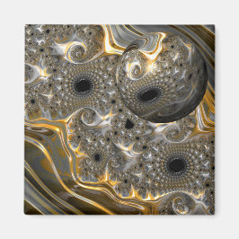 Ballet esférico en imán de plata y oro