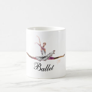 Ballet grande Jete con la taza del "ballet"