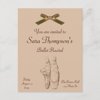 Ballet Invitación considerando
