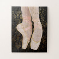 Ballet Jigsaw Puzzle Tozzers Shoes - Oro rosado ne