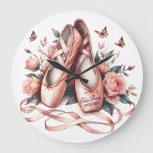 Ballet personalizado Zapatillas y reloj de pared p