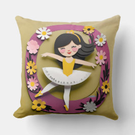 Ballet Princesa III Almohada cuadrada