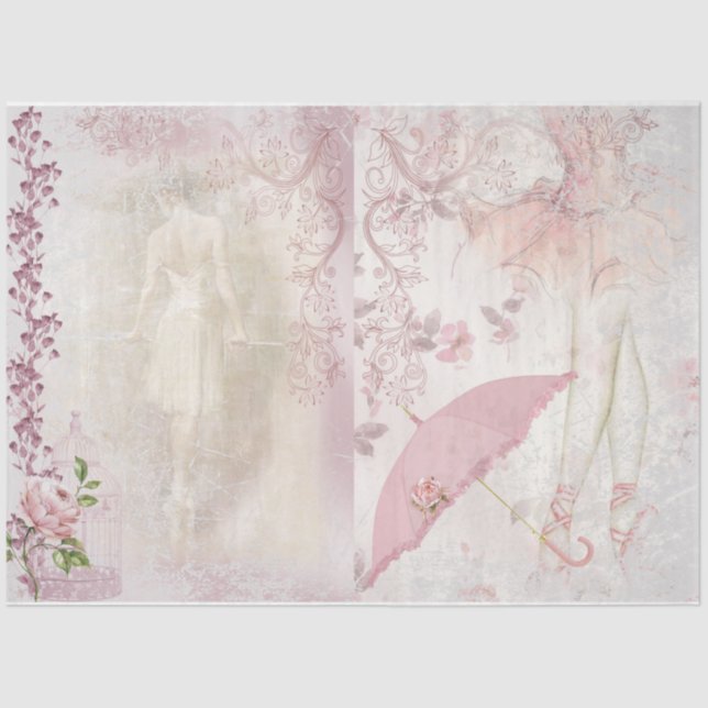 Ballet Romace Series Diseño 7 Papel Tejido (Anverso)