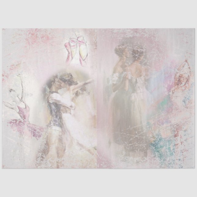 Ballet Romace Series Diseño 8 Papel Tejido (Anverso)
