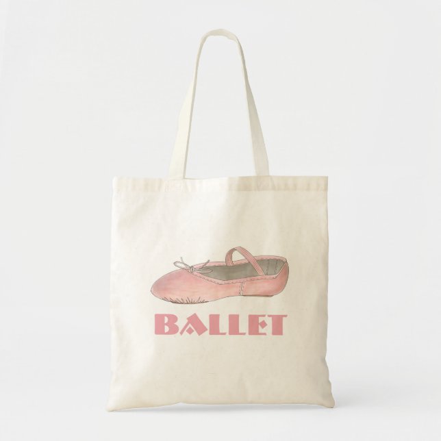 Ballet rosa Ballerina Dance Dance Zapata Bolsa de  (Frente)