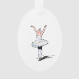 Ballet Star Ballerina Ornamento de Navidad