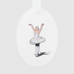 Ballet Star Ballerina Ornamento de Navidad