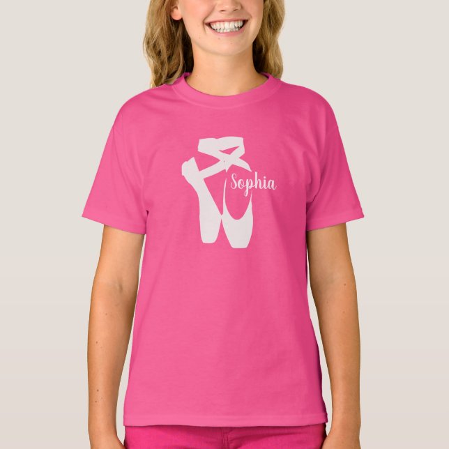 Ballet Zapatos Diseñar camiseta para niños (Anverso)