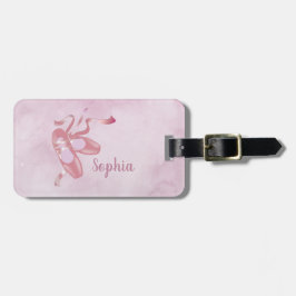 Ballet Zapatos Diseño Etiqueta del equipaje