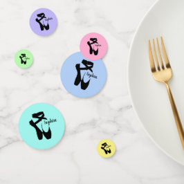 Ballet Zapatos Zapatillas Diseño Mesa Confetti