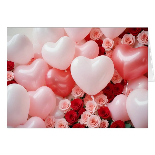 Ballons Love Tender Romantic Beautiful Gift (Anverso (Horizontal))