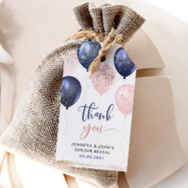 Ballons marina rosa, oro género revelar etiqueta d