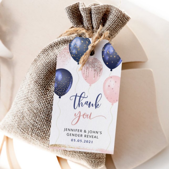 Ballons marina rosa, oro género revelar etiqueta d (Subido por el creador)