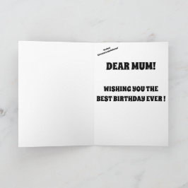 BALLOON Feliz cumpleaños tarjeta de MAMÁ lindo