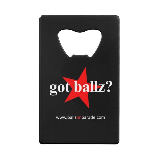 ¿Ballz conseguido? Abrebotellas de la cartera (Anverso)