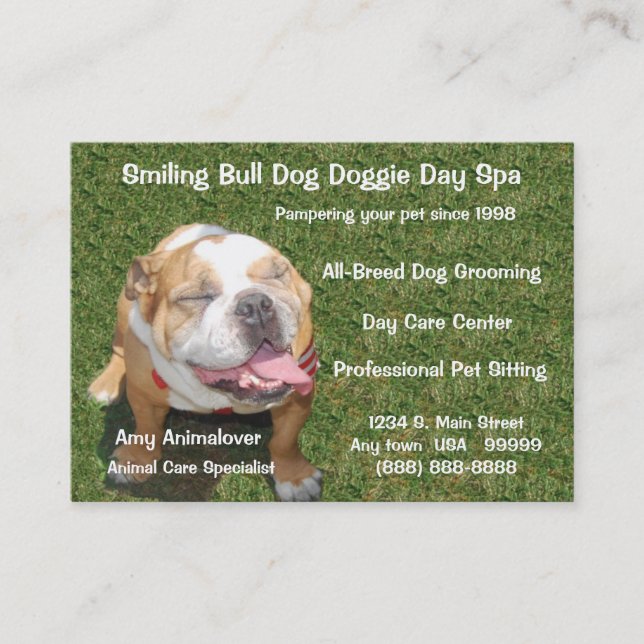 Balneario del día y tarjeta de la cita (Anverso)