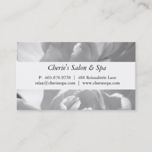 Balneario - tarjeta de visita de la flor blanca