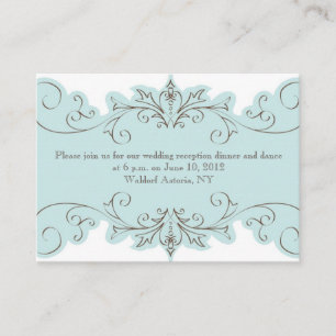 Balnearios Azules Elegantes Tarjetas De Recepción