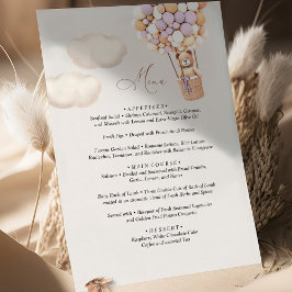 Balón Baby Shower Bear Menú