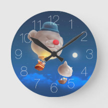 Balón de aire caliente Cuadrado reloj de pared