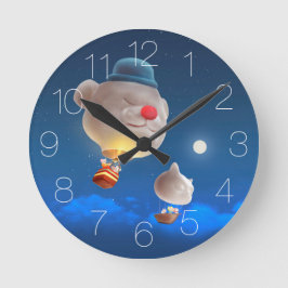 Balón de aire caliente Cuadrado reloj de pared