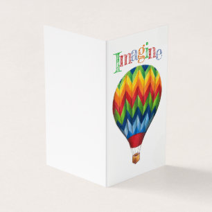 Balón de aire caliente *pequeño* juego de tarjetas