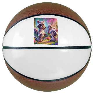 BALÓN DE BALONCESTO アライグマ家族の団欒