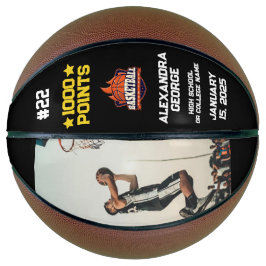 Balón De Baloncesto 1000 Career Points Scorer Milestone Celebration 