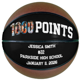 Balón De Baloncesto 1000 Career Points Scorer Photo Player Team