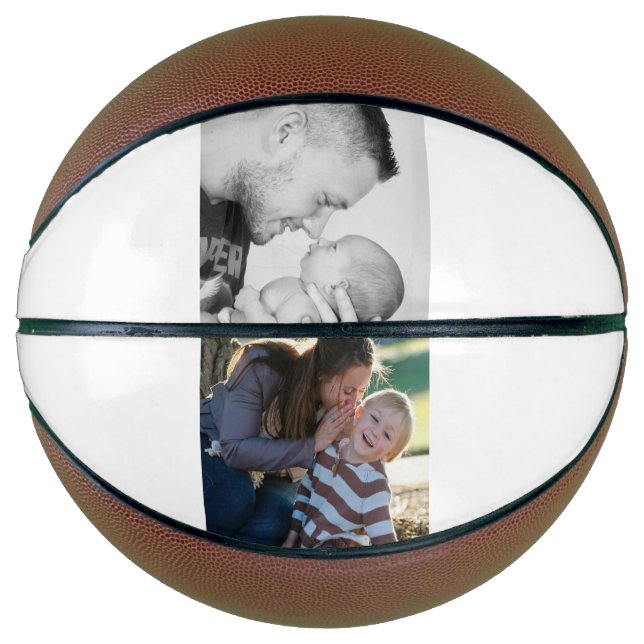 Balón De Baloncesto 2 Foto Personalizada  (Anverso)