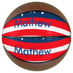 Balón De Baloncesto 4 de julio Día de la Independencia añadir el nombr