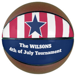 Balón De Baloncesto 4 de julio/Estrella y franjas personalizadas