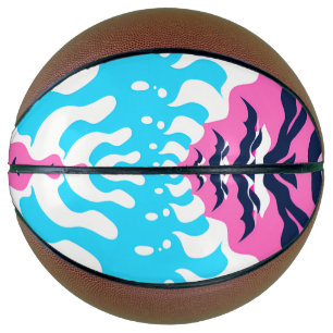 Balón De Baloncesto Abstract Dream Wave – Vibrant Surreal Flow