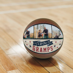 Balón De Baloncesto Abuelo de foto de Personalizado de Gramps de Estre
