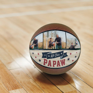 Balón De Baloncesto Abuelo de foto de Personalizado Papaw de todas las