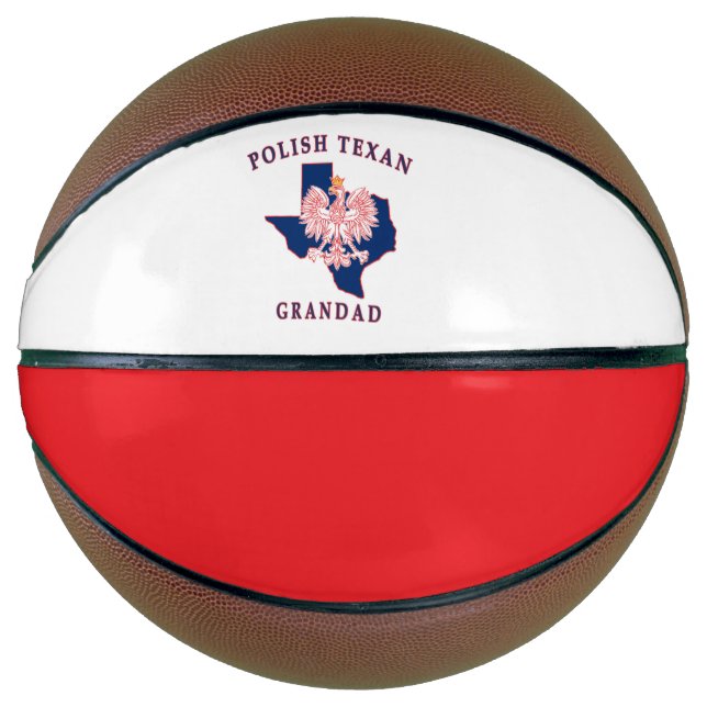 Balón De Baloncesto Abuelo texano polaco (Anverso)