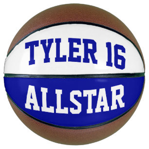 Balón De Baloncesto Allstar azul oscuro y blanco