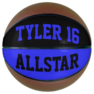 Balón De Baloncesto Allstar azul y negro