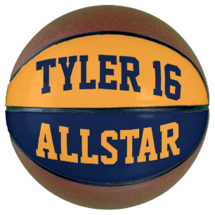 Balón De Baloncesto Allstar Blue Gold