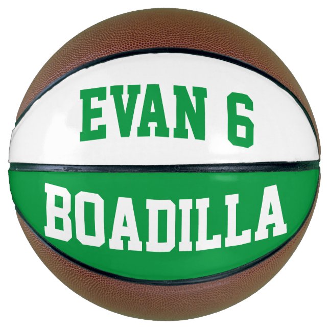 Balón De Baloncesto Allstar Green White (Anverso)