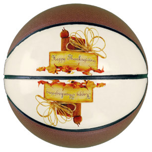 Balón De Baloncesto ambiente cálido festivo de Acción de Gracias de Sl